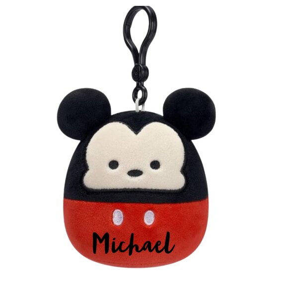 Mickey Mouse Authentic 3.5"NWT Squishmallows Clip Customized Your Name For Free! - Picture 2 of 2